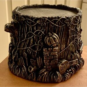Homeworx by Harry Slatkin Halloween Graveyard Pedestal‎ Candle Holder - EUC